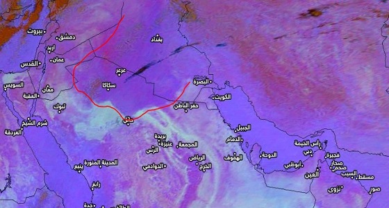 المسند: كتلة الغبار العراقية تؤثر على 3 مناطق