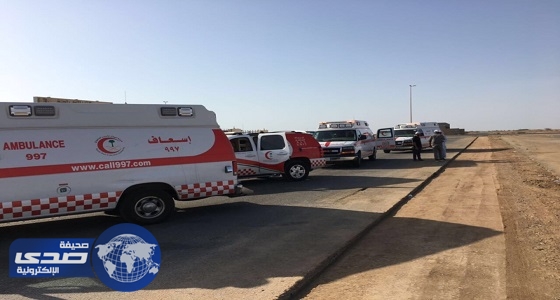 تصادم 19 سيارة في حادث مروع على طريق الملك فهد