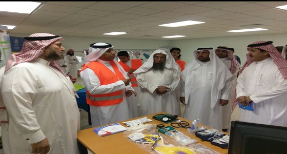 بالصور.. ” هلال جدة ” يوعي طلاب ثانوية الملك سعود بالحرس الوطني بمخاطر المخدرات