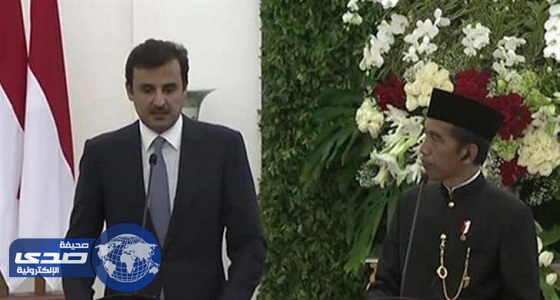 تميم يوسط أندونيسيا لحل ” الأزمة الخليجية “