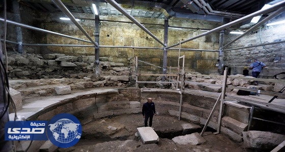 بالصور.. إسرائيل تزعم العثور على هيكل مسرح في البلدة القديمة بالقدس