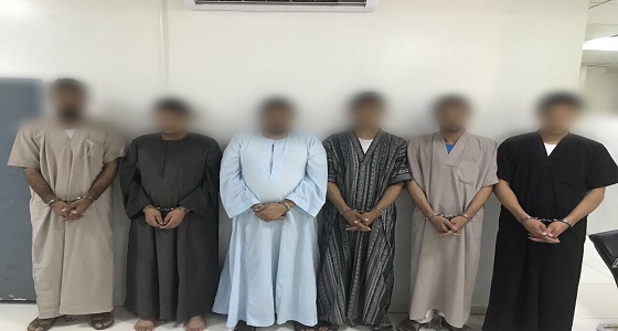 صور| شرطة الرياض تضبط 6 من المشتبه فيهم