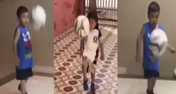بالفيديو.. مهارات طفل في السيطرة على الكرة تحقق 10 ملايين مشاهدة