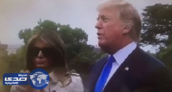 بالفيديو والصور .. مزاعم بوجود امرأة تشبه زوجة ترامب برفقته