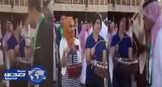 بالفيديو.. القهوة والرطب في استقبال أول طائرة سعودية تصل بغداد