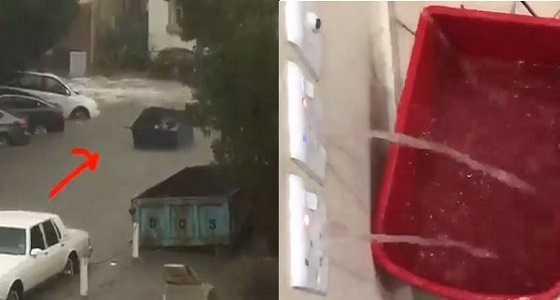 فيديو| مواطنون يسخرون من تصريف أمطار جدة على طريقتهم الخاصة
