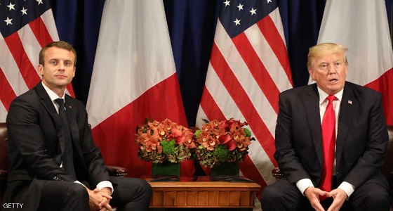 ترامب وماكرون يتفقان على مواجهة أنشطة إيران