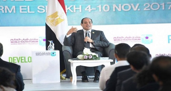 الرئيس المصري يطالب المجتمع الدولي بمواجهة الإرهاب والتطرف