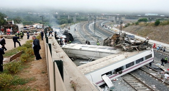 إصابات عديدة إثر خروج قطار عن مساره جنوب أسبانيا