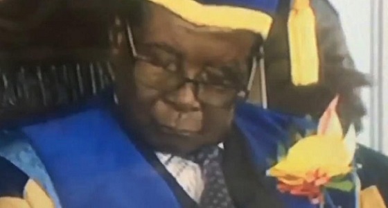 بالفيديو والصور.. رئيس زيمبابوي نائما في أول ظهور له بعد محاولة الانقلاب