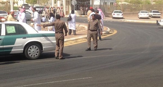 إيقاف تعدي مواطن على عبّارة سيل بالطريق الدائري الثاني في المدينة المنورة