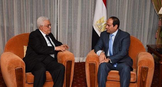 الرئيس المصري: سنواصل جهود استئناف المفاوضات الفلسطينية الإسرائيلية