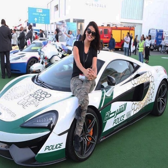 الاعلامية علا الفارس في معرض دبي للطيران
