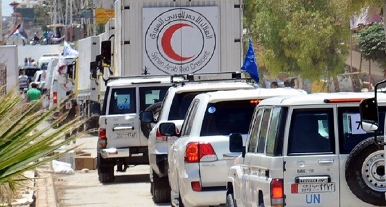 دخول قافلة مساعدات للغوطة الشرقية السورية
