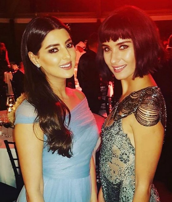 مريم سعيد مع الممثله التركيه توبا..