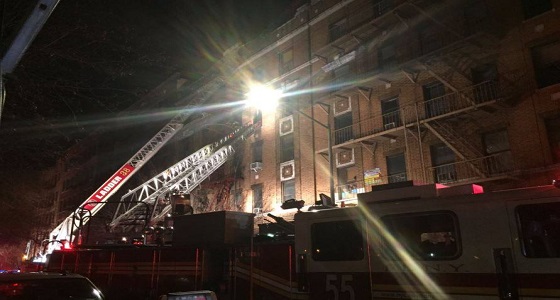 بالصور.. 6 قتلى و15 مصابا فى حريق بمدينة نيويورك الأمريكية