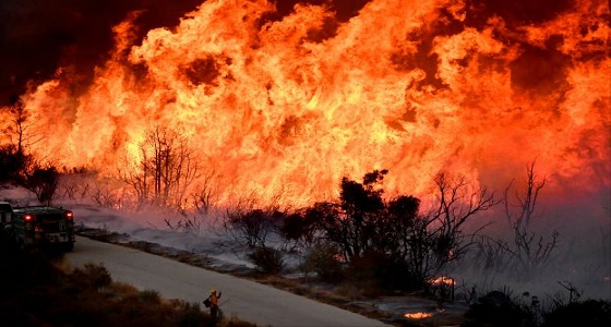 ” توماس ” يحطم الرقم القياسي في حرائق كاليفورنيا