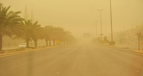 مدني الجوف يحذر من أتربة مثارة تتسبب في شبه انعدام الرؤية