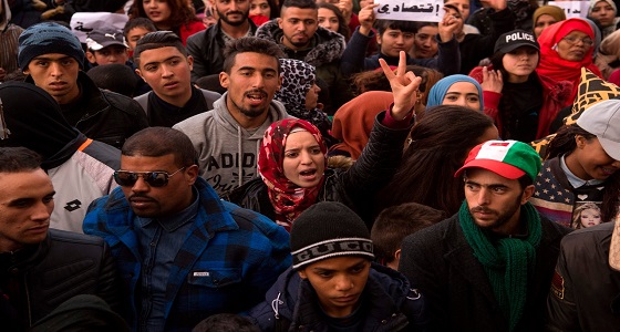 بالصور.. تظاهرات في المغرب احتجاجا على &#8221; مناجم الموت &#8221; وطلبا للتنمية