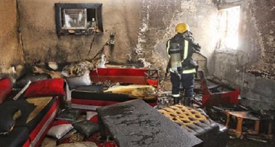 تماس كهربائي يؤدي لاندلاع حريق بغرفة مسجد في جدة