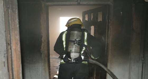 ” مدني جدة ” يٌنقذ 4 حالات من حريق هائل بشقة سكنية