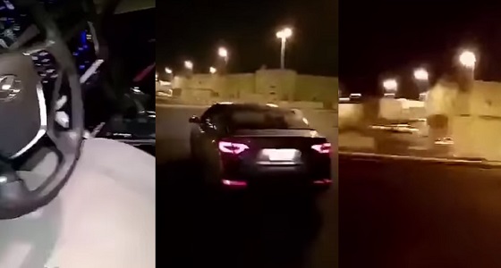 بالفيديو.. شخص يتلف سيارة حديثة في المدينة المنورة