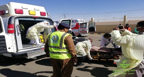 إصابة ووفاة 8 أشخاص أثناء حريق وهمي بمركز صحي في بيشة