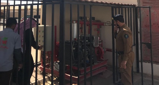 بالصور.. ” مدني نجران ” يتأكد من توفر متطلبات واشتراطات السلامة