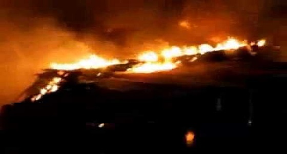 التماس كهربائي يحرق منزل في مكة