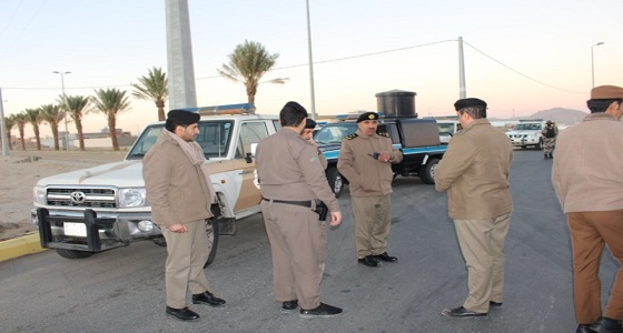 بالصور .. متابعة لأداء حملة وطن بلا مخالف بمحافظة تثليت