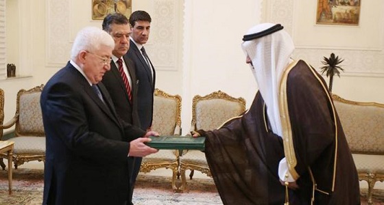 الرئيس العراقي يستقبل سفير خادم الحرمين المعين لدى بغداد