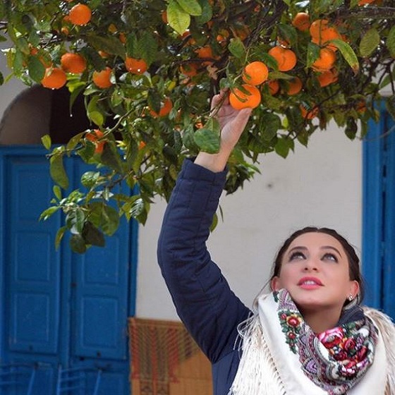 سلاف فواخرجي تعشق البرتقال