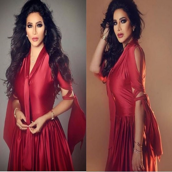 لجين عمران أكثر جاذبية بالأحمر