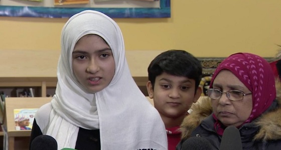 بالفيديو.. رئيس وزراء كندا يستنكر تمزيق حجاب الطفلة المسلمة &#8221; خولة &#8220;