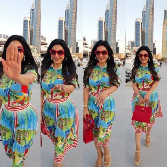 لجين عمران تفاجئ جمهورها بفستان غير مألوف