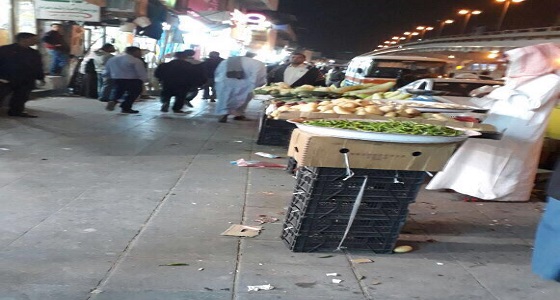 ضبط 30 بسطة مخالفة للأنظمة بحي الوزارات في الرياض