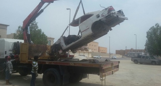 بلدية بقيق تزيل 13 سيارة تالفة من شوارع المحافظة