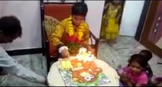 فيديو مروع لعيد ميلاد طفل يتحول لحريق