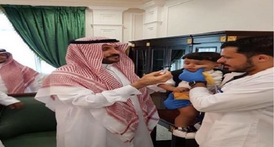 تدشين حملة التطعيم ضد شلل الأطفال بجازان