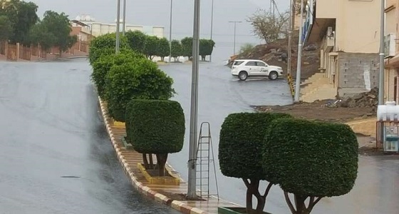 هطول أمطار على محافظة ظهران الجنوب