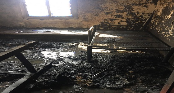 &#8221; مدني محايل عسير &#8221; يخمد حريقا في غرفة نتيجة إلتماس كهربائي