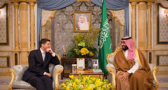 ولي العهد يلتقي رئيس مجلس النواب الأمريكي