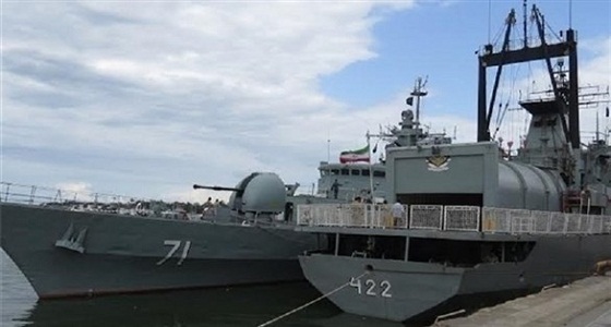 فقدان اثنين إثر تحطم مدمرة إيرانية في ميناء بحر قزوين