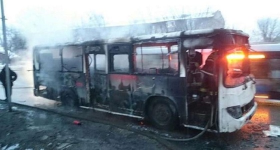 مصرع 52 شخصا إثر حريق على متن حافلة في كازاخستان