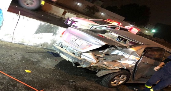 حادث تصادم شرق جدة يخلف 5 إصابات