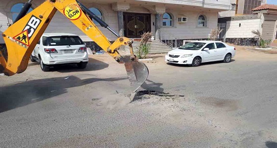 إزالة عدد من المطبات المخالفة بـ ” العمرة ” في مكة