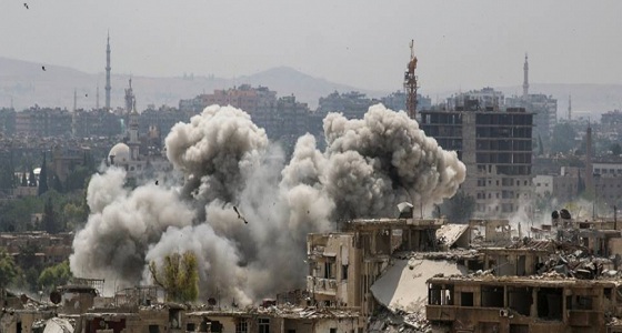 مناطق الغوطة الشرقية تتعرض لقصف  بغاز &#8221; الكلور  السام &#8220;