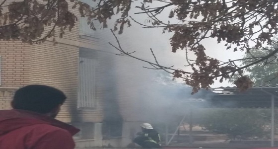 حرق حوزة علمية في مشهد بإيران