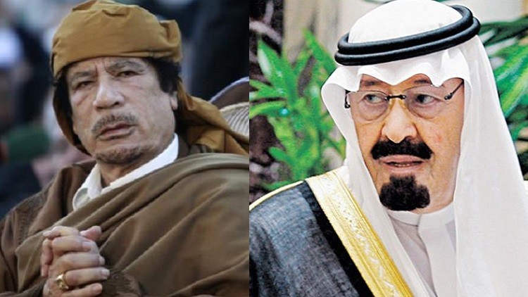 رسالة ” القذافي ” الأخيرة للسعودية تكشف سر محاولة اغتيال الملك عبدالله