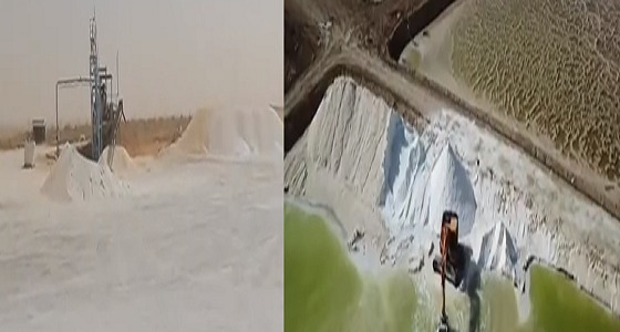 بالفيديو.. استخراج الملح في مدينة القصب